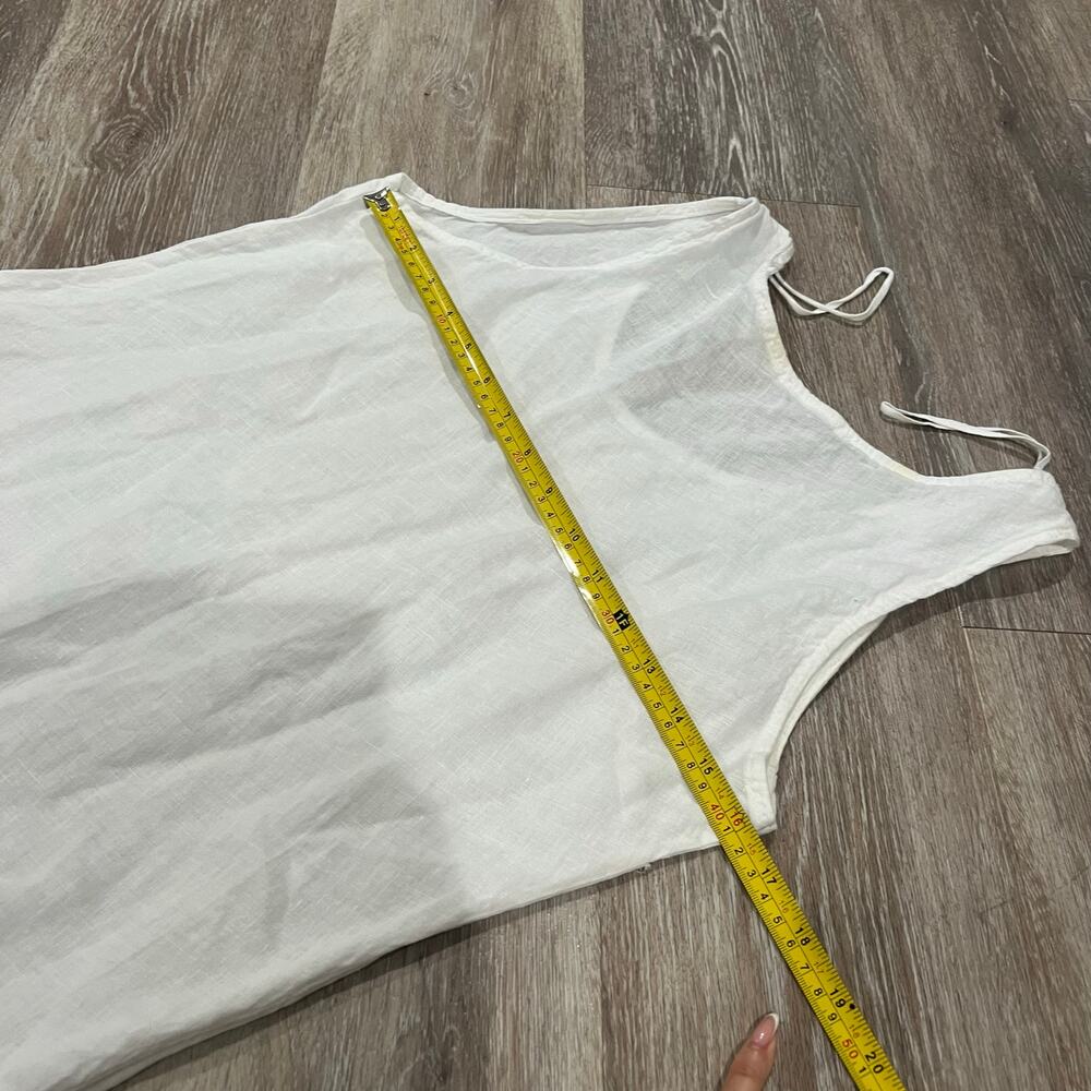 Valentina Naldi Linen White Asymmetrical Dress Small - Picture 9 of 11